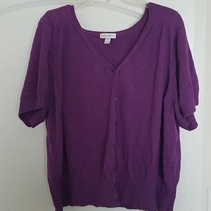 Short Sleeve V-neck Cardigan